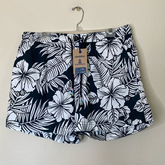 Chubbies The Visual Ferners lake Hawaiian print shorts men’s extra large NWT - Picture 2 of 6